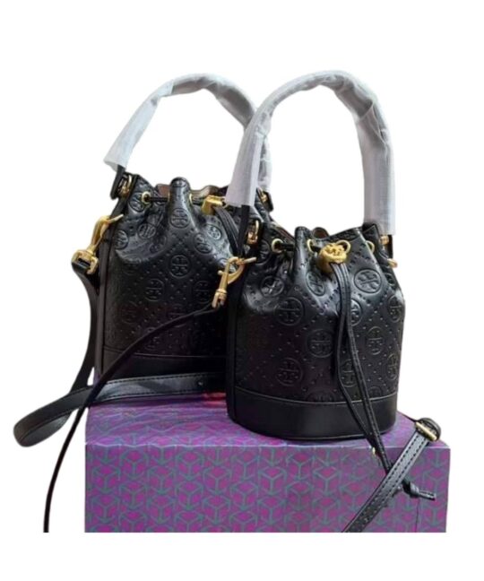 Tory Burch T Monogram Bucket Bag (4)
