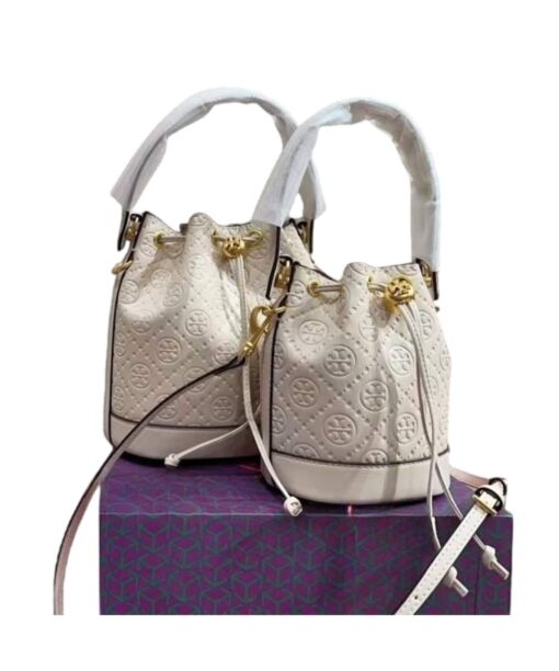 Tory Burch T Monogram Bucket Bag (5)