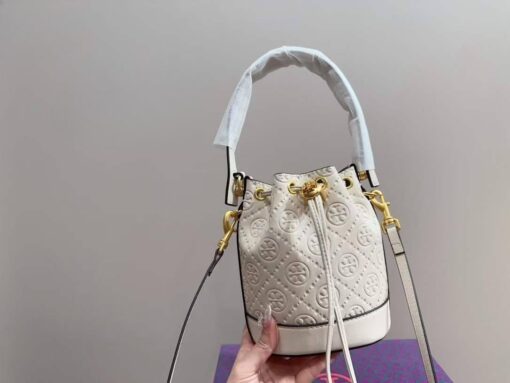 Tory Burch T Monogram Cloud Bucket Bag (6)